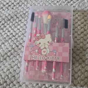 Hello Kitty Pink Makeup Brush Set Accessories